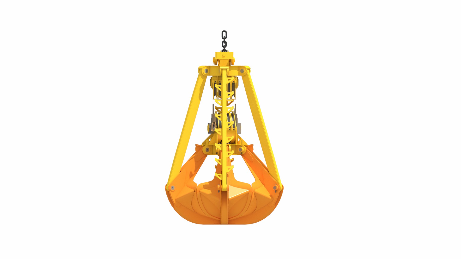 机械多瓣抓斗###Mechanical Multi-jaw Grab Bucket